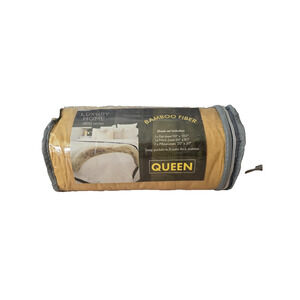 Luxury Home Bamboo Fiber Queen 4 pc 1800 series Sheets